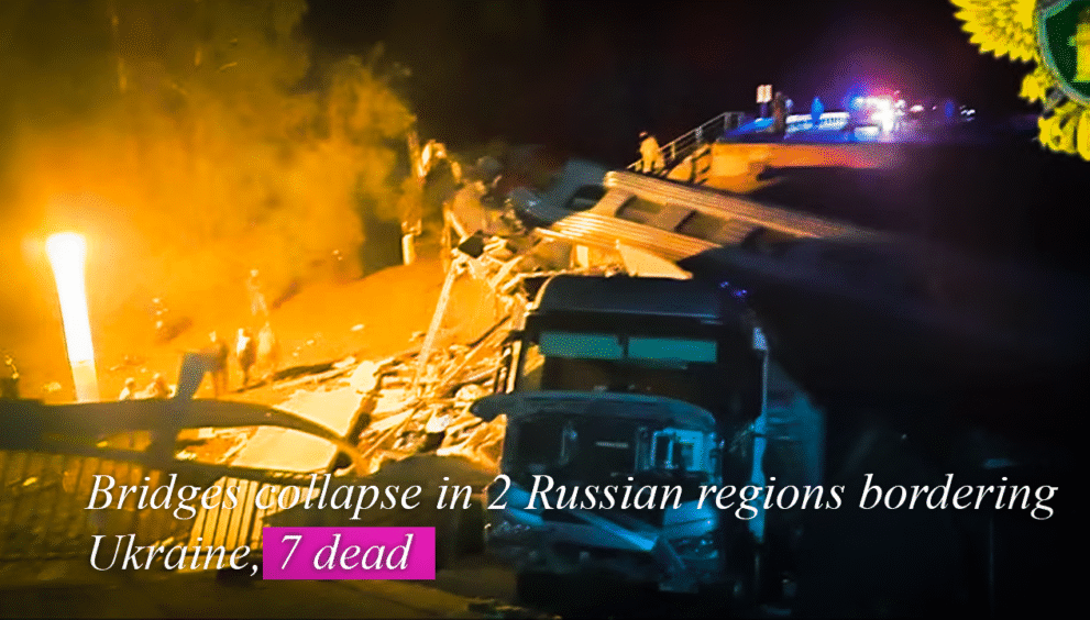 Bridges collapse in 2 Russian regions bordering Ukraine, 7 dead
