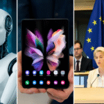 AI Surges, Samsung Foldables Debut & E‑U Pushes Youth-Safety Tech Amid Tariff Turmoil